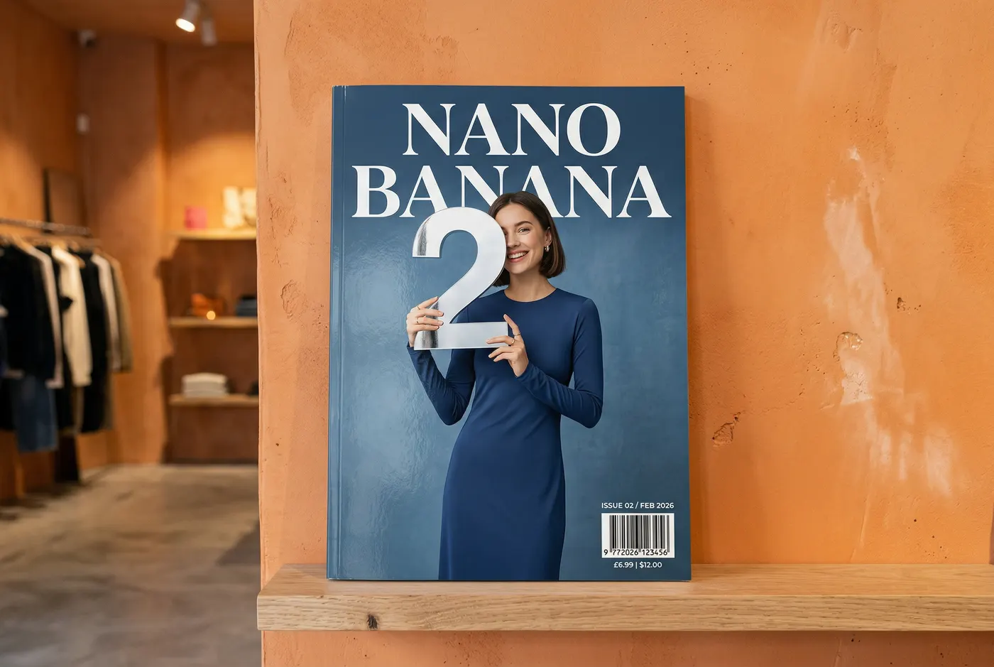 Nano Banana 2 magazine cover example from Google documentation